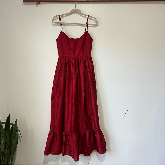 New Anthropologie Hutch Carmichael Maxi Dress Red - Picture 4 of 8